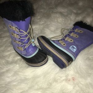 Purple kids Sorel winter boots